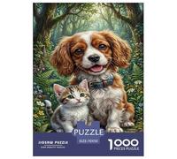 Le Beagle de Charlie KingPuzzle 1000 Pièces Jouet en Bois Jeu D'Intelligence Décoration Intérieure forêt Challenge Toy Adultes Et Enfants À Partir De 14 Ans 70x50cm/1000pcs