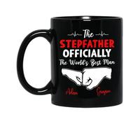 Le Beau-Père, Officiellement Le Meilleur Homme Du Monde Tasse À Café Unique Tasse À Thé Drôle Mug Cadeaux Fantaisie Pour Anniversaire Collègue Bureau 330ml
