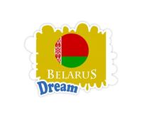 Le bélarus est Le Drapeau européen de Minsk Stickers Citation Rêve Vinyle Stickers