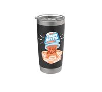 Le beurre d'arachide est la colle qui maintient ma vie ensemble Gobelet isotherme en acier inoxydable double paroi