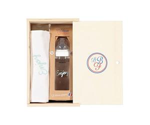 Le Biberon Français Bavoir Enjoy + BIB 360 ml + boite