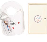 Le Biberon Français Bavoir my love + BIB 360 ml + boite