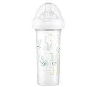 Le Biberon Français - Biberon Anti-Colique Premium 0 à 6 Mois - Biberon 210ml à Col Large - Idéal Allaitement - Bébé Garçon - Léger et Durable - Tétine S à 3 Débits en Silicone Pur - BPA BPS BPF Free