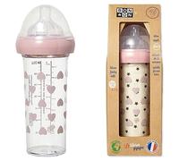 Le Biberon Francais - Biberon 210 ml 0m+ C½urs roses by Bonton