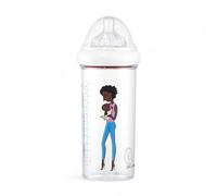 Le Biberon Français - Biberon Anti-Coliques Premium 6 Mois et Plus - Biberon 360ml à Col Large - Léger et Durable - Tétine à 3 Vitesses en Silicone Pur - BPA, BPS, BPF Free