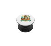 Le Big Kahuna Hawaiian Tiki Surf Vintage Tropical PopSockets PopGrip Adhésif