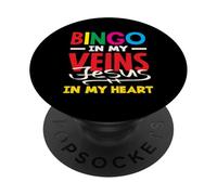 Le Bingo est dans Mes veines, Jésus dans Mon cœur, la Vie PopSockets PopGrip Adhésif