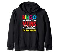Le Bingo est dans Mes veines, Jésus dans Mon cœur, la Vie Sweat à Capuche