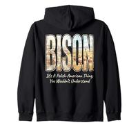 Le Bison, C'est Une Histoire américano-Polonaise, Patrimoine de la Pologne Sweat à Capuche