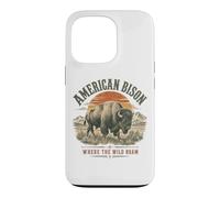 Le Bison d'Amérique où errent Les Animaux Sauvages Coque pour iPhone 13 Pro