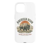 Le Bison d'Amérique où errent Les Animaux Sauvages Coque pour iPhone 15