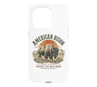 Le Bison d'Amérique où errent Les Animaux Sauvages Coque pour iPhone 15 Pro
