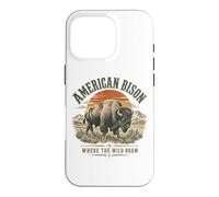 Le Bison d'Amérique où errent Les Animaux Sauvages Coque pour iPhone 16 Pro