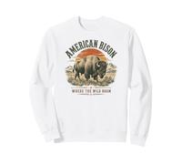 Le Bison d'Amérique où errent Les Animaux Sauvages Sweatshirt