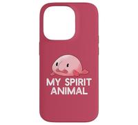 Le Blobfish EST Mon Animal Spirituel Funny Blob Fish Meme Coque pour iPhone 14 Pro