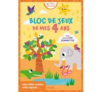 Isabelle Jacqué – Le bloc de jeux de mes 4 ans avec des gommettes – Livre-jeu – Broché