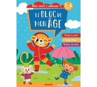 Le bloc de mon âge (5-6 ans) - Qui veut s'amuser ? (Souris, léopard, singe) - Poin à point, Labyrinthes, Grilles de mots - Collectif - Hemma - broché - Document jeunesse