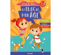 Le bloc de mon age (7-8 ans) - A toi de jouer ! (Enfants et chat) - Labyrinthes, Sudokus, Mots fléchés - Collectif - Hemma - broché - Document jeunesse