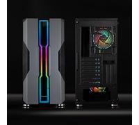Le boîtier Demi-Tour TQGCC103-B « NightCity » est idéal pour Les Gamers, avec Un Design élégant de Couleur Noire, de Larges espaces internes pour des Composants Haute Performance et des systèmes de