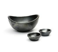Le Bol Courbé Brûlé - Noir - Lot de 3 Bazar Bizar