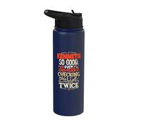 Le bon Kenneth, le père Noël, dit un nom drôle de Kenneth Stainless Steel Insulated Water Bottle