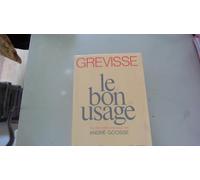 Le bon usage: grammaire française