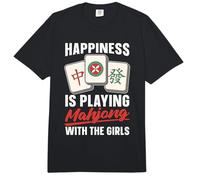 Le Bonheur, C'est de Jouer au Mahjong Les Paris sur Les Amoureux du Jeu Tile Mahjong Comfort Colors Adult Heavyweight T-Shirt