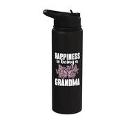 Le bonheur, c'est d'être grand-mère Stainless Steel Insulated Water Bottle