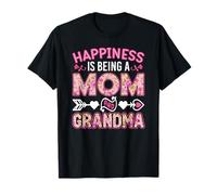 Le bonheur, c'est d'être maman et grand-mère pour une fête des mères amusante T-Shirt