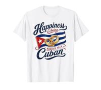 Le Bonheur, C'est d'être marié à Un Fier époux cubain Heureux T-Shirt
