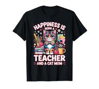 Le Bonheur, C'est d'être Professeur et mère de Chat T-Shirt