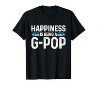 Le bonheur, c'est d'être un papa-grand-père drôle de G-pop pour la fête des pères T-Shirt
