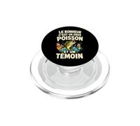 Le Bonheur C'est Un Gros Poisson Humour Pêche Pêcheur PopSockets PopGrip pour MagSafe