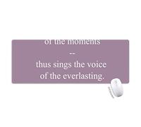 le bonheur de vivre une bonne guérison qoutes peines tapis de souris large cousues bords mat étendu game bureau