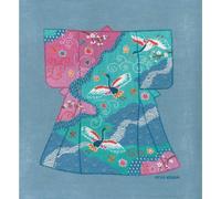 Le Bonheur des Dames counted petit point kit "Kimono Herons I", 20,5x23cm