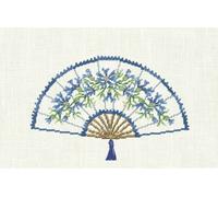 Le Bonheur des Dames Petit Point Kit de broderie "Fan de myrtilles", motif à compter, 11x6cm