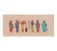 Le Bonheur des Dames Petit Point Kit de point de croix "Femmes africaines", comp