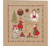 Le Bonheur des Dames set point de croix "Accessoires de Noël", motif à compter, 20x21cm