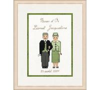 Le Bonheur des Dames set point de croix "Noces d'or", motif à compter, 10x15cm