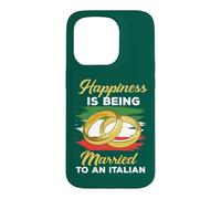 Le Bonheur est d'être marié à Un Mariage Italien Coque pour iPhone 15 Pro