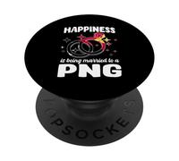 Le Bonheur est d'être marié à Un Mariage PNG en Papouasie-Nouvelle-Guinée PopSockets PopGrip Adhésif