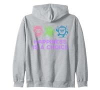 Le bonheur est un choix - Positivité monstre mignon et optimiste Sweat à Capuche