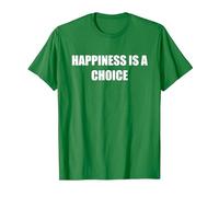 Le Bonheur est Un Choix T-Shirt, Homme, Vert Kelly, S