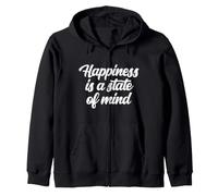 Le Bonheur est Un état d'esprit Joie Positivité Esprit Positif Sweat à Capuche