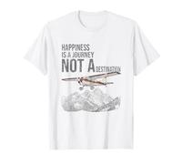 Le Bonheur est Un Voyage Citation Aviation T-Shirt