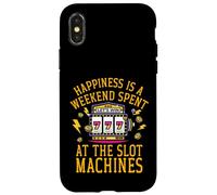Le bonheur est un week-end passé aux machines à sous Coque pour iPhone X/XS