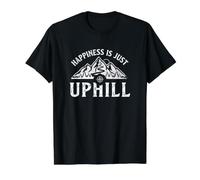 Le Bonheur n'est qu'une montée T-Shirt Graphique avec Valeur, Homme, Noir, XL