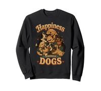 Le Bonheur Parraine par Les Chiens - Design Amoureux des Sweatshirt