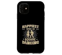 Le Bonheur Quand Je Danse au carré des Danseurs carrés Amusants Coque pour iPhone 11