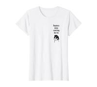 Le Bonheur Signifie Quelque Chose comme... Drôle de Chat T-Shirt Graphique avec Valeur